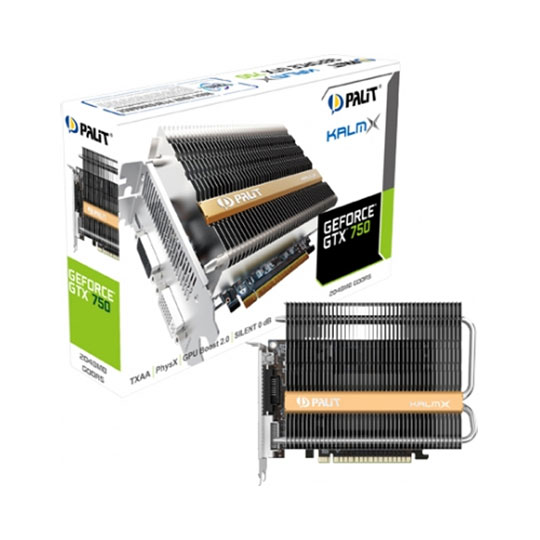Palit NVIDIA GTX 750 KalmX Silent Graphics Card - 2GB : image 1