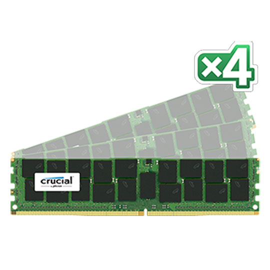 Crucial ECC Registered 64GB DDR4 Server RAM 2133 MHz Speed 4x 16GB Kit from Crucial : image 1