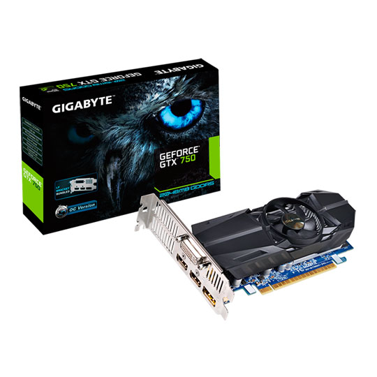 Gigabyte NVIDIA GTX 750 Ooverclocked Graphics Card - 2GB : image 1