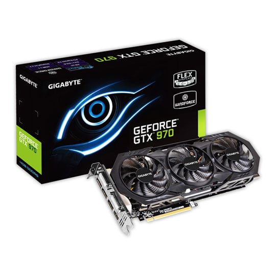 Gigabyte GeForce GTX 970 Windforce 3 OC Graphics Card - 4GB : image 1