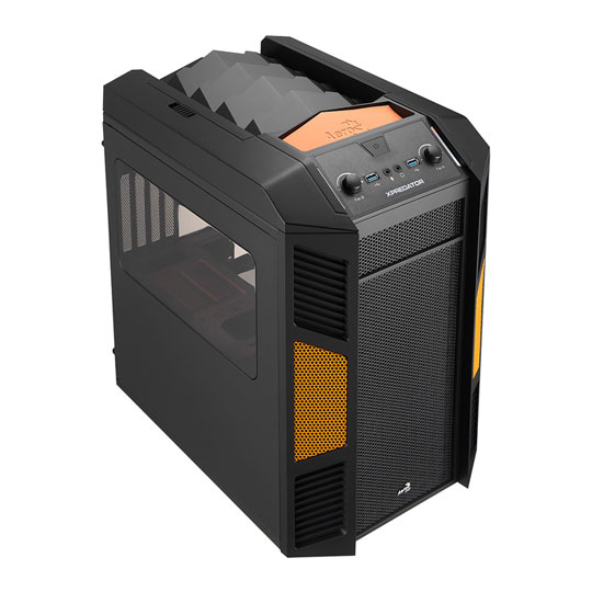 Aerocool X-Predator Cube Case - Black + Orange : image 1