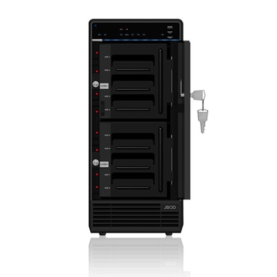 8 Bay 3.5 inch HDD USB 3.0 external Enclosure Tower Box with JBOD from icybox IB-3680SU3