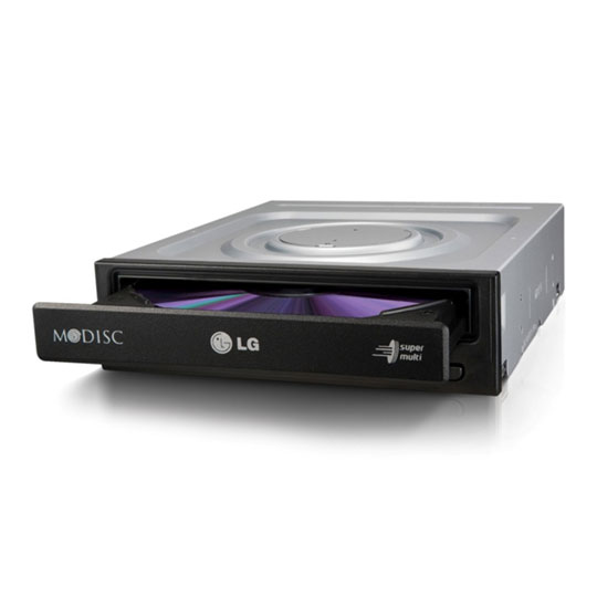 LG 24 Speed SATA Internal DVD±RW Super Multi & MDISC Writer Black OEM