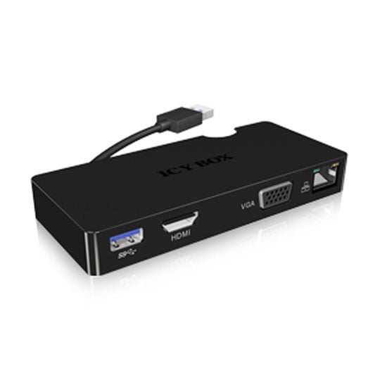 USB3 Multi Adapter for Laptop / Desktop Computers from Icy Box LN60892 ...