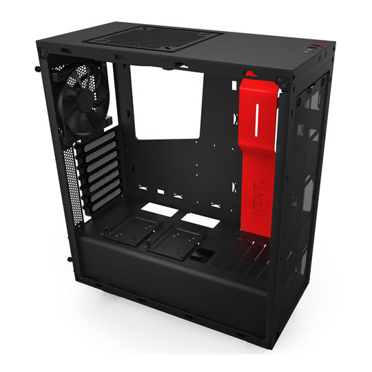 NZXT Source 340 Black/Red Mid Tower Case : image 4