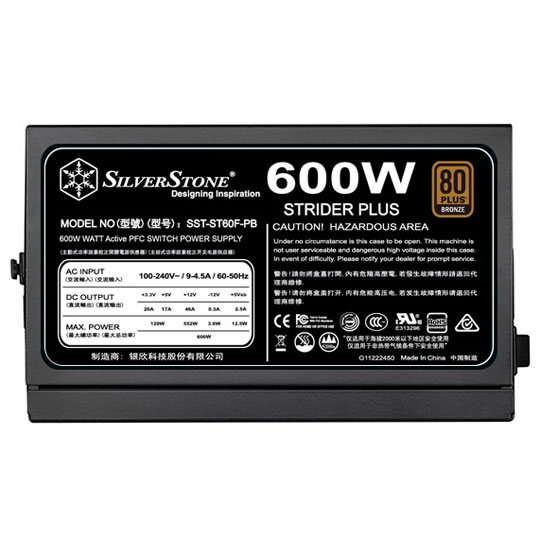Silverstone SST Strider 600W Modular Power Supply : image 2