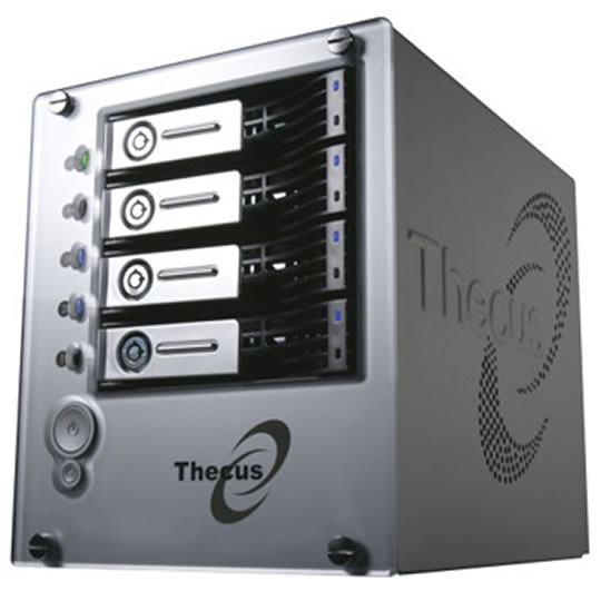 Thecus N4100 Silver SATA NAS Server 4 Bay, RAID 0, 1, 5, JBOD support : image 1