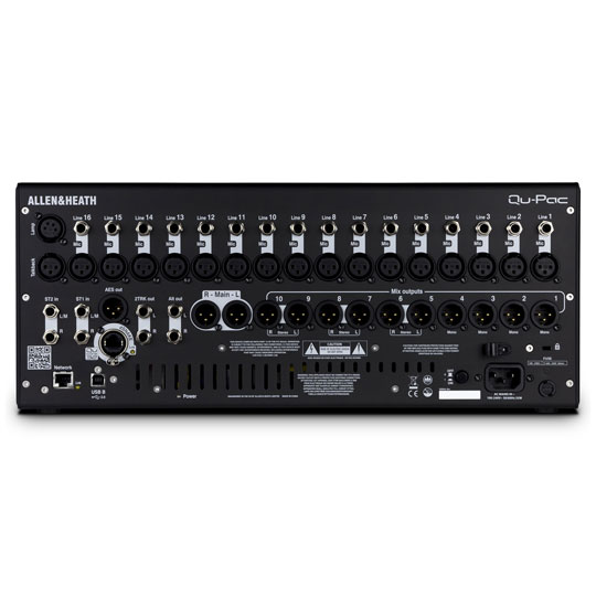 Allen and Heath Qu-Pac Digital Mixing Audio Interface : image 4