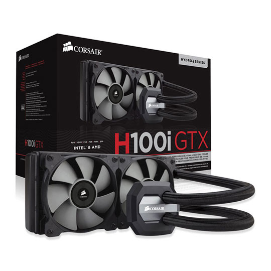 Corsair H100i GTX All In One Hydro Cooler : image 1