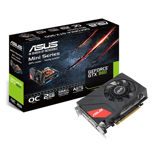 Graphics Card Gtx 960 2g ASUS GeForce GTX 960 MINI Compact