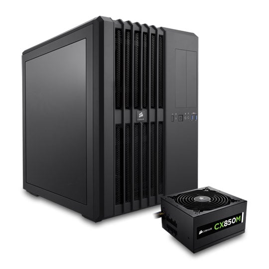 Corsair Carbide Air 540 Black Cube Case + 850 Watt CX850M ATX PSU Bundle : image 1