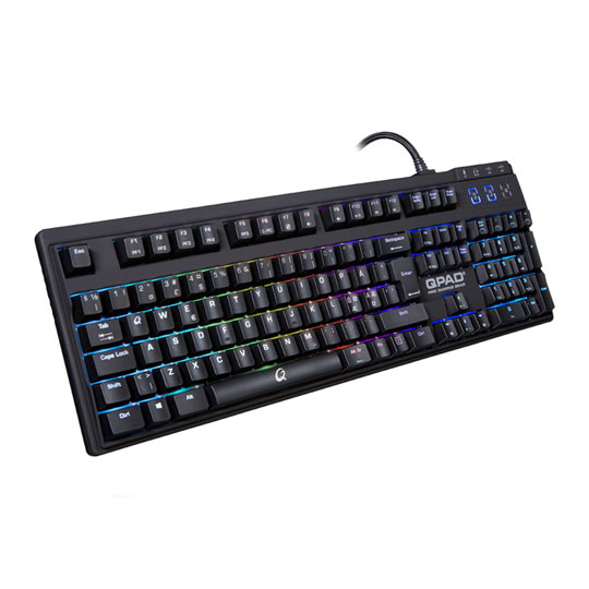QPAD RGB Backlit MK-90 Professional Mechanical PC Gaming Keyboard : image 1