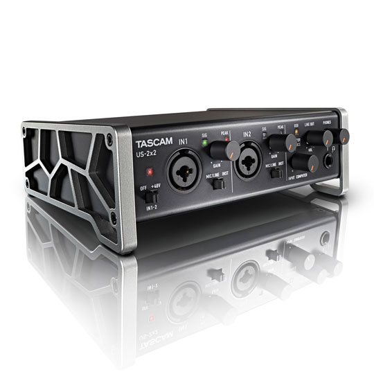 TASCAM 2x2 Track Pack Audio Interfae Package