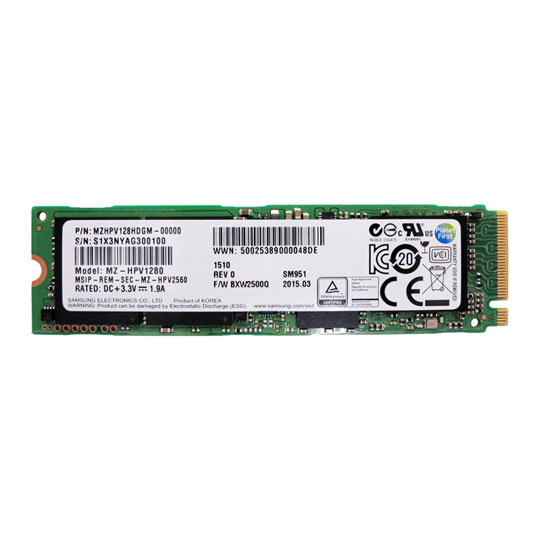 Samsung SM951 128GB M.2 PCIe NVMe High Performance SSD : image 1