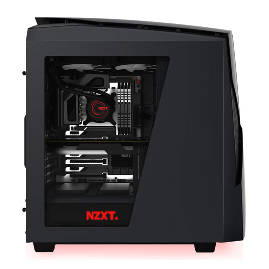 NZXT Matte Black Noctis 450 Mid Tower PC Gaming Case : image 3