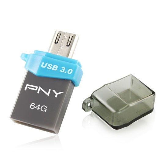 PNY Duo-Link Android OTG USB 3.0 Flash Drive - 64GB : image 1