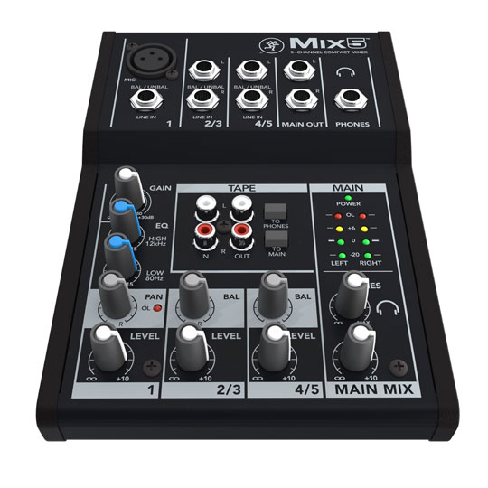 Mackie - 'Mix5' 5 Channel Compact Mixer