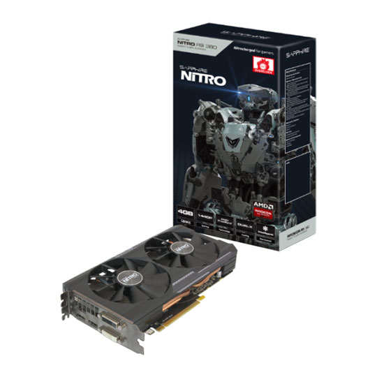 Sapphire Radeon NITRO R9 380 Dual X OC AMD Graphics Card 4GB : image 1