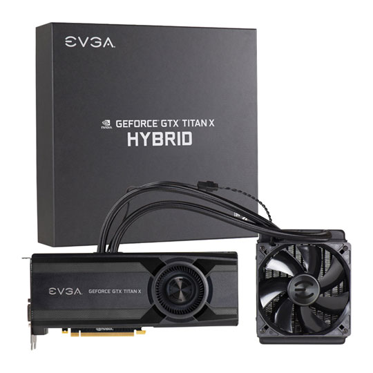EVGA GeForce GTX TITAN X HYBRID GAMING Graphics Card 12GB : image 1