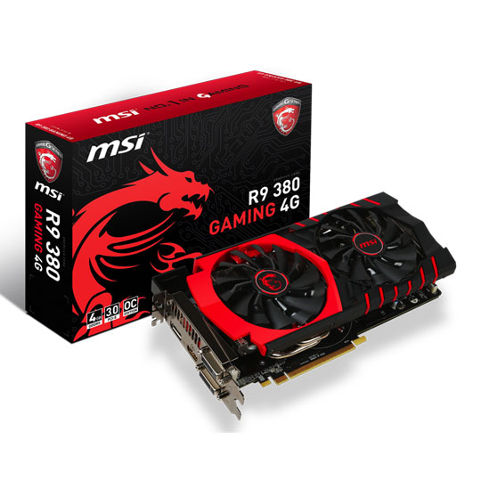 MSI Radeon R9 380 GAMING AMD Graphics Card 4GB : image 1