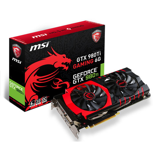 MSI GeForce GTX 980 Ti Twin Frozr 6G GAMING Graphics Card