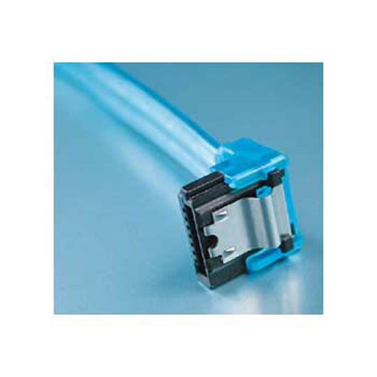 Akasa Day Glo Blue UV 45cm Right angle SATA I/II Cable : image 1
