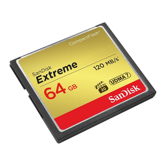 SanDisk DSLR/HD Camcorder CF Compact Flash Memory Card 64GB : image 1