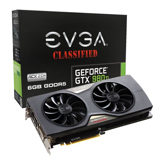 EVGA GeForce GTX 980 Ti CLASSIFIED GAMING Graphics Card 6GB