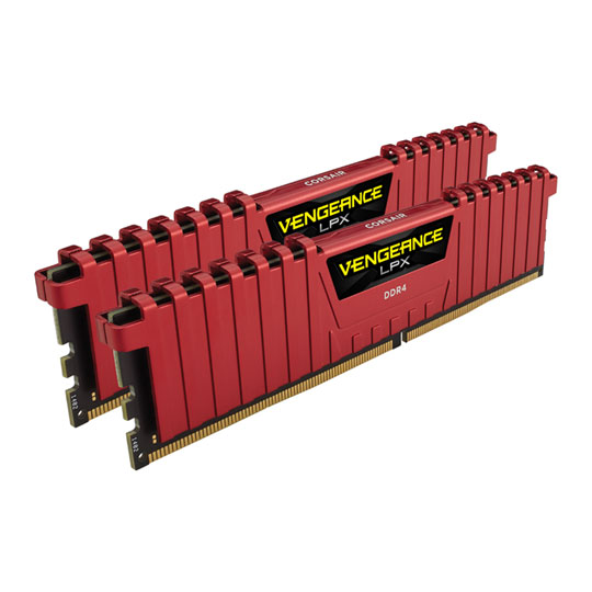 Corsair VENGEANCE LPX Series レッド 8GB×2 Corsair 8GB DDR4 Red Vengeance LPX 3000MHz Memory Kit for Skylake
