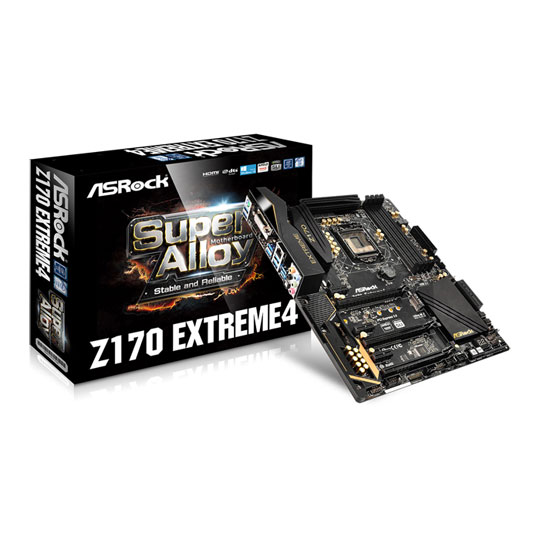 ASRock Intel Z170 Extreme4 Skylake ATX Motherboard LN66180 | SCAN UK