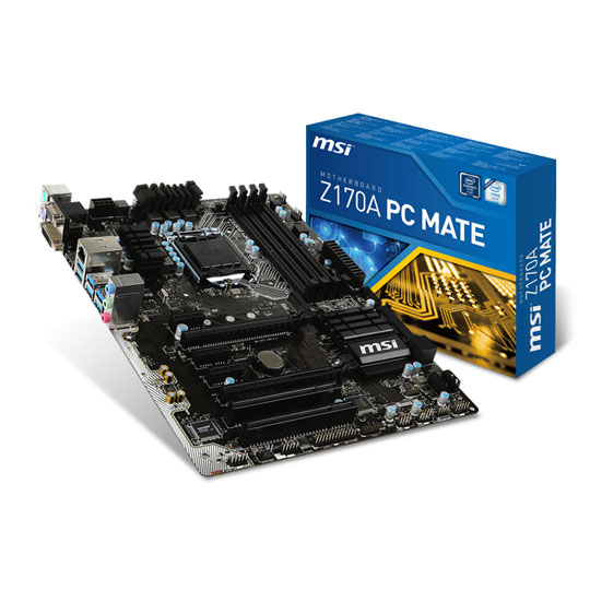 Intel Core i7 6700 +マザー MSI H170 +メモリ32G MSI Z170A PC MATE Intel USB 3.1 ATX Motherboard LN66309 | SCAN UK