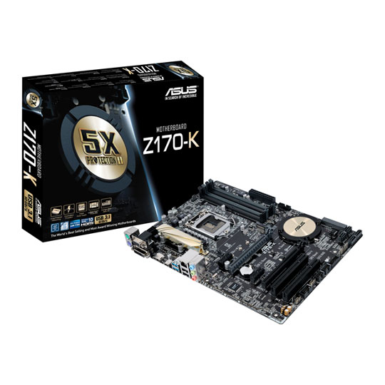 ASUS Z170-K CrossFire USB 3.1 ATX Motherboard : image 1