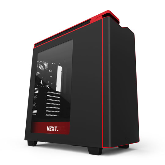 NZXT H440 New Edition Matte Black/Red Gaming Case with Window : image 1
