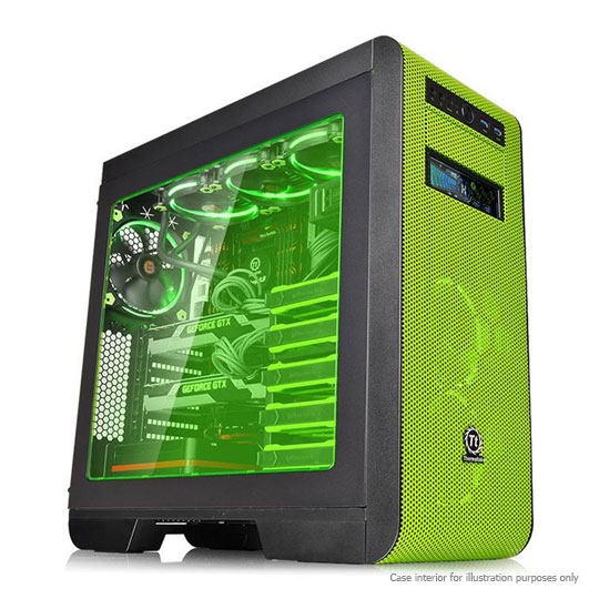 Thermaltake Core V51 Green RIING Edition with 3x140mm Riing Fan Mid Tower Case : image 1
