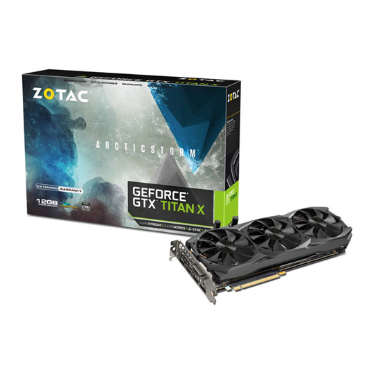 Zotac Hybrid Cooled Titan X Arctic Storm NVIDIA Graphics Card 12GB : image 1
