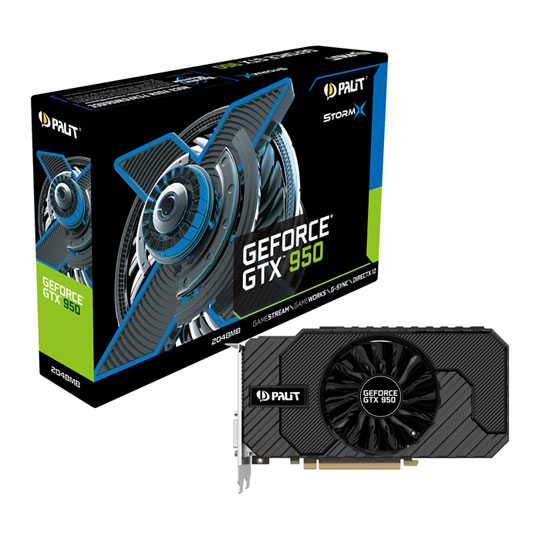 PALIT GeForce GTX 950 STORM X Single Fan Graphics Card 2GB : image 1