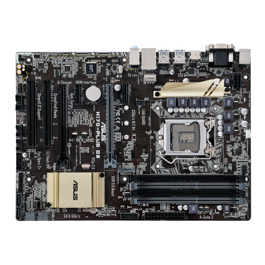 ASUS H170-PLUS D3 ATX Intel Skylake Motherboard LN66900 - 90MB0LW0