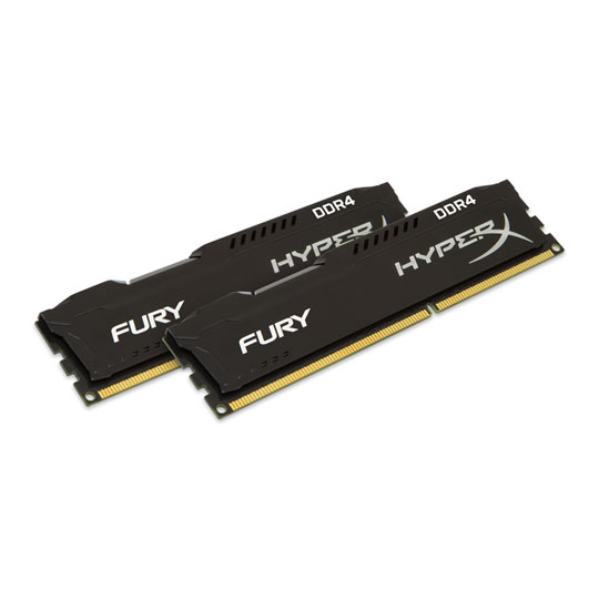 HyperX FURY 16GB Black DDR4 2133MHz Memory RAM Kit LN66977 HX421C14FBK2 16 SCAN UK