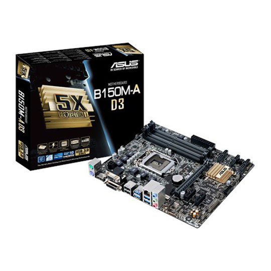 ASUS B150M-A D3 Skylake Micro ATX Motherboard : image 1
