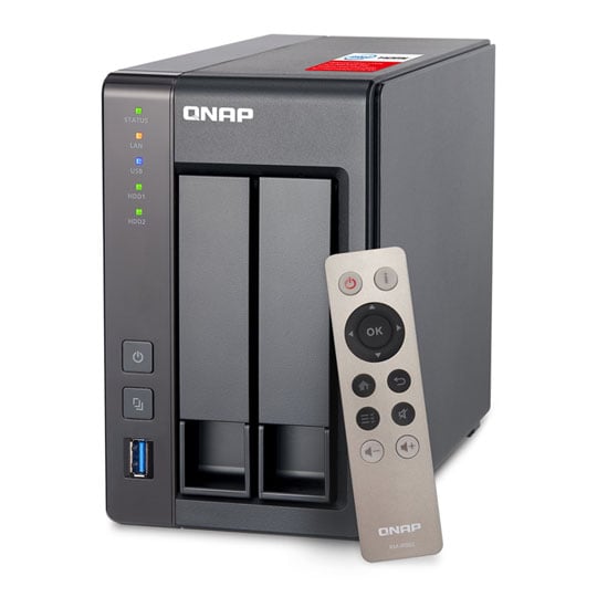 Qnap 2 Bay SATA NAS TS-251+-2G Pro with Quad Core CPU + Gigabit LAN : image 1