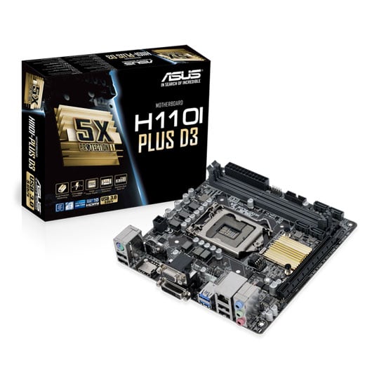 ASUS Intel H110I-PLUS D3 Skylake Mini ITX Motherboard LN67403