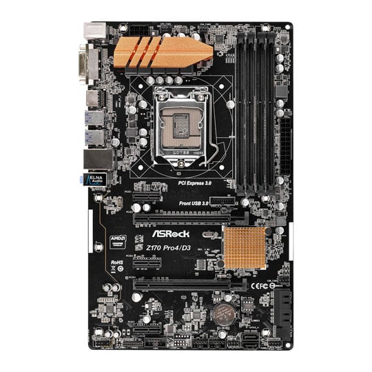 ASRock PRO4/D3 Skylake Z170 ATX Motherboard : image 3