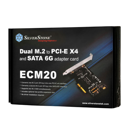 Silverstone SST-ECM20 PCIe Low Profile M.2 Expansion Card : image 4