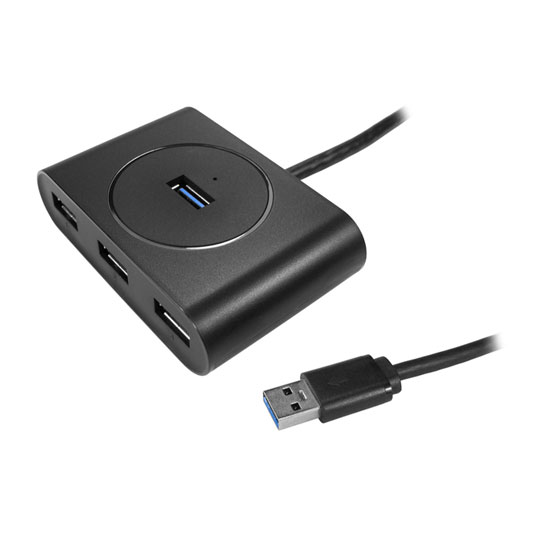 Newlink 4 Port USB 3.0 Black Powered Hub + PSU : image 1