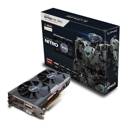 Sapphire NITRO AMD R9 380 Dual X Graphics Card + Backplate 4GB : image 1