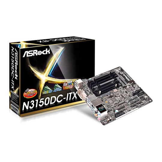 ASRock Quad Core N3150DC-ITX Mini ITX Integrated CPU Motherboard : image 1