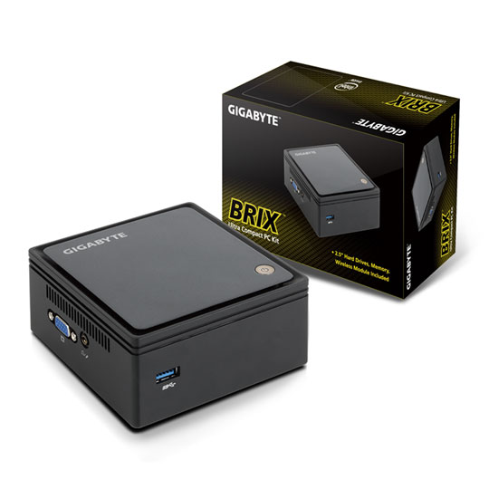 Gigabyte Brix Compact Quad Core J1900 Barebones PC Kit BXBT-1900 : image 1