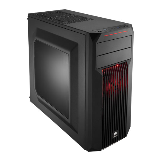 Corsair Carbide SPEC 2 Windowed ATX PC Gaming Case Red Fan LN68469