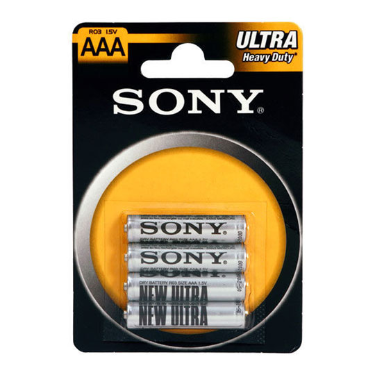 SONY 4 Pack of AAA Zinc Low Drain Batteries : image 1