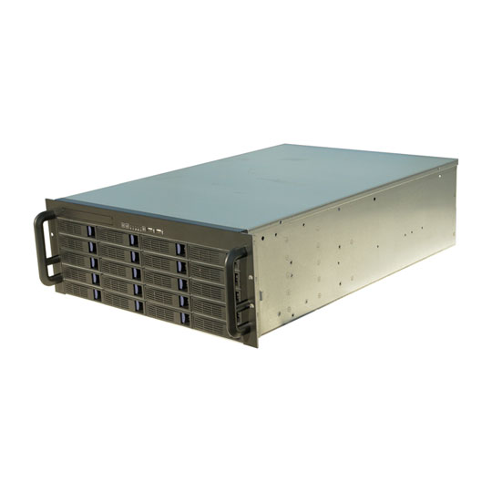 Rackmount 4U server case with 20x 3.5" Hot-Swappable SATA/SAS Drive Bays, 6Gb/s MiniSAS + 1x ODD : image 1